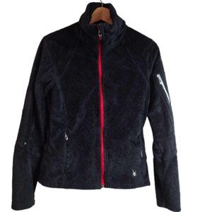 Spyder Fleece Jacket In Black Size Medium
